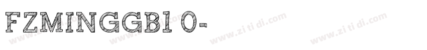 FZMINGGB1 0字体转换